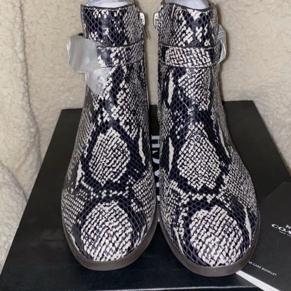 🌺SOLD ON MERCARI🌺COACH snake embossed boots - Picture 9 of 11